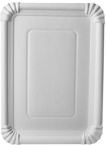 PAPSTAR Teller Pappe Kuchenteller 250st. Pure eckig 21,5x29cm Weiss