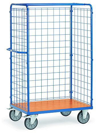 Fetra Transportgeräte mttgd5831 F 501 Wagen Transport mit Mesh, ohne Türen, 200 mm Rollen Durchmesser, 1200 mm x 800 mm Plattform