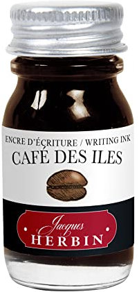 Jacques Herbin 11546T Tinteflakon für Füller, 10 ml kaffeebraun