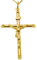 Alexander Castle Groß Solide 9ct 375 Gold Kruzifix Halskette für Männer & Frauen - Kreuz Kette 18 9ct 375 Gold Kette & Schmuck Geschenk-Box