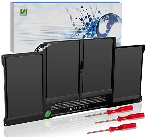 HASESS A1466 Sostituzione Batteria per MacBook Air 13 pollici A1496 A1466 A1369 A1377 A1405 Batteria con 3 Cacciaviti 55Wh/7200mAh - Garanzia 12 mesi