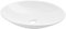 [neu.haus] Lavabo (céramique) [50x35,5cm] Rond Blanc pour l' nstallation Debout WC pour hôtes