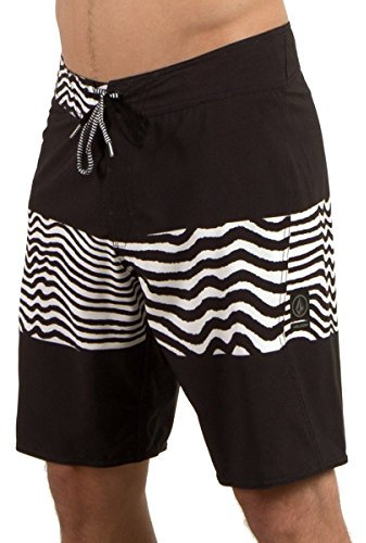 Volcom Herren Men's Macaw Mod 20 Boardshort T-Shirt, schwarz/weiß, 47