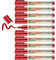 edding 29 Ecoline Whiteboardmarker - rot - 10 Whiteboard Stifte - Keilspitze 1-5 mm - Boardmarker abwischbar - Whiteboard, Flipchart, Magnettafel, Pinnwand, Memoboard - Sketchnotes - nachfüllbar