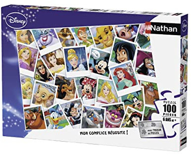 Nathan Puzzle 86737, Motiv Disney im Laufe der Zeit, 100 Teile
