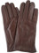 Snugrugs Lederhandschuhe für Damen mit eingewobenem 3-fach Stick-Design & warmen Vliesfutter, superweich (Braun - M)