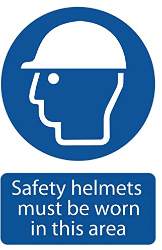 Draper 72869 Safety Helmet Must Be Worn Mandatory Sign