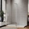 ELEGANT 1200mm Walk in Wetroom Shower Enclosure 8mm Easy Clean Shower Glass Panel with 300mm Flipper Panel and 1700x700mm Shower Tray