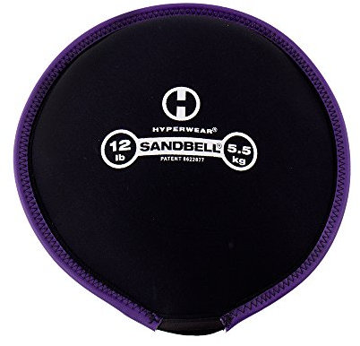HYPERWEAR SandBell 5,5kg 12lbs - Fitness Sandsäcke für Fitnesstraining wie Hanteln, Kettlebell, Core Bag, Slam Ball, Wall Ball, Medizinball und mehr - Größen 1kg -23kg