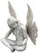 Design Toscano Feenfigur nach The Secret Garden Fairies, elfenbein, Maße: 15 x 19 x 25,5 cm