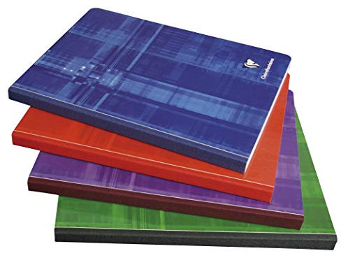 Clairefontaine 9761C - Kladde 17 x 22cm, 144 Blatt, französische Lineatur, 1 Stück, farbig sortiert