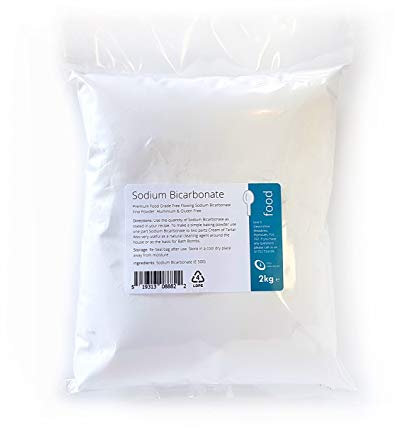 Sodium Bicarbonate of Soda - 2kg | 100% Food Grade | Cooking, Bath Bombs & Cleaning