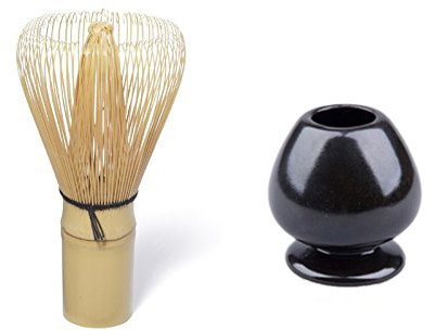 Matcha Besen - Bambusbesen Chasen PLUS Matchabesen Halter - von Quertee