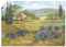 ARTLAND Wanddeko Poster & Kunstdrucke Wandposter Landschaften Europa Frankreich Malerei Grün Provence Lavendelwiese A1HP