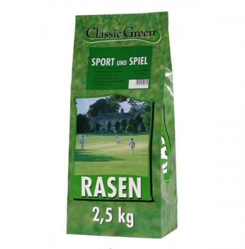 Classic Green Rasen Sport & Spiel 4 x 2,5 kg, Nachsaat, Rasensaat