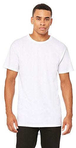 Bella + Canvas Mens Long Body Urban T Shirt (M) (White)