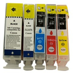 5 Druckerpatronen Tinte für Canon I550 I560 IP3000 IP4000 IP4000R BJC 6000 ersetzen BCI-3 und BCI-6