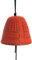 Iwachu Glocke Furin 4,5 cm, Gusseisen, rot, 4 cm