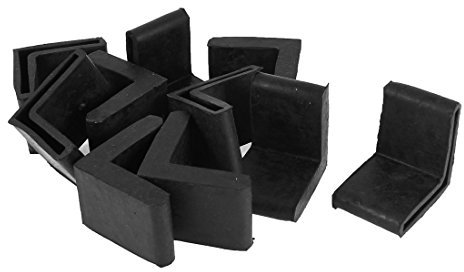 sourcing map Gummifüße, L-Form, 40 x 40 mm, 10 Stück de