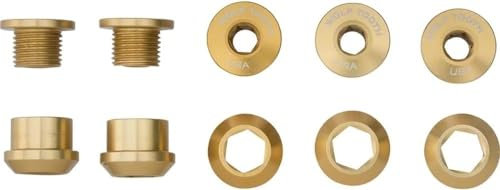 Wolf Tooth Komponenten Satz von 5 Kettenblatt Bolzen+Muttern für Single-Ring (1X) Antriebsstränge