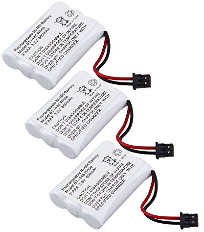 BP-446 BT-446 BT-1005 Batteria per telefono cordless 3,6 V 800 mAh per Uniden (confezione da 3)