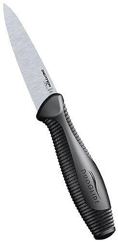 Dexter-Russell 3⅜ DuoGlide Paring Knife | 40003 | Ergonomic Soft Grip Handle for Arthritic Hands | High-Carbon Stainless Steel Blade for Precision Peeling, Trimming & Slicing | Made in USA
