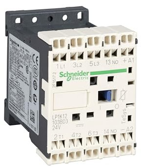 Schneider LP1 K09103BD3 Power Contactor 3P + 1NO 4KW/400 V/AC3, 9 A 24 V DC