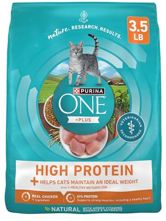 Purina ONE High Protein, Healthy Weight Plus Ideal Weight With Chicken Dry Cat Food - 3.5 lb. Bag