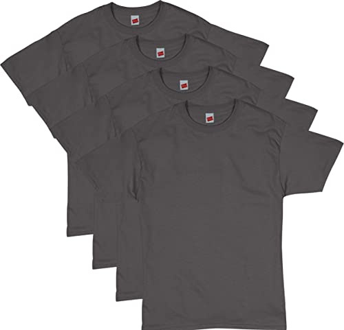Hanes Men's ComfortSoft T-Shirt (Pack of 4),Smoke Grey,Medium