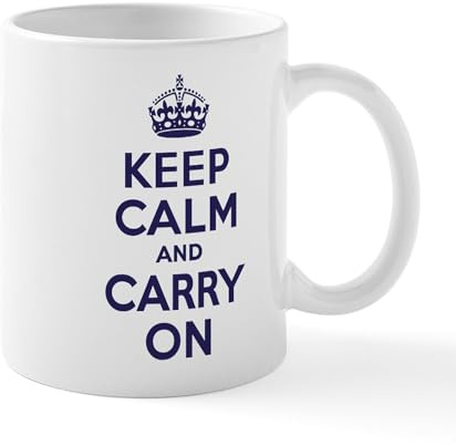 CafePress Keep Calm & Carry On Mug 11 oz (325 ml) Ceramic Coffee Mug