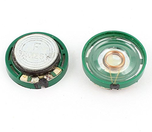 sourcing map 2Stk 0,25W 8Ohm 21mm rund Plastik Magnet Elektrisch Lautsprecher Verstärker de