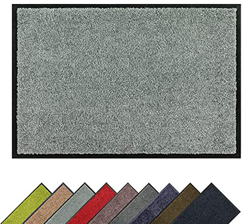 ASTRA Hochwertige Schmutzfangmatte - Fussmatte innen - bei 30° C waschbare Fußmatte - Rutschfester Läufer - Teppich Küche - Flur - Mint 60x180 cm