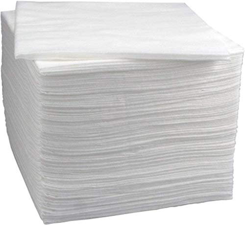 Enki luxe jetable cheveux et beauté serviette (blanc) 56gsm, 40cm x 80cm (1 x paquet de 50 serviettes)