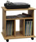 VCM Holz Media-Regal | Regal mit Rollen | Maße: H. 59 x B. 60 x T. 45 cm - Retal