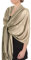 Sakkas Silky Feste weiche Pashmina Schal Wrap Stole -Latte