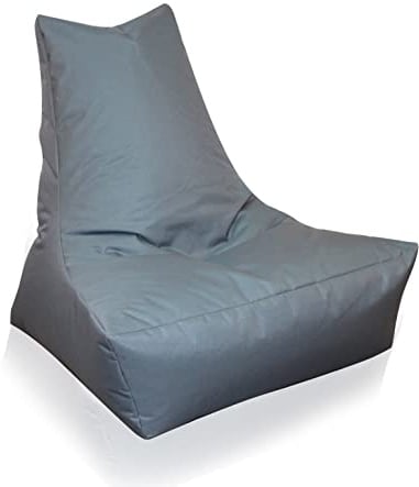 Mesana XXL Lounge-Sessel, ca. 100x90x80 cm, Sitzsack für Outdoor & Indoor, wasserabweisend, Farbe grau