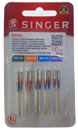 10 Singer Nähmaschinennadeln Nr. 2020 ** 130/705H Stärke 70/09 bis 100/16 für Webware/Stück 0,43