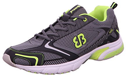 Brütting Fusion Herren Fitnessschuhe, Grau/ Schwarz/ Lemon, 43 EU