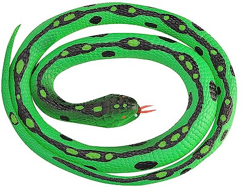 WILD REPUBLIC 20771 Gummischlange Gartennatter grün 117 cm, 46
