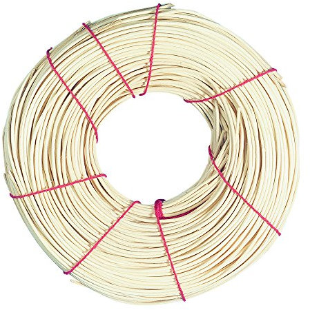 Rayher Rollo ratán natural, 1A Nr.2, 125 g (aprox. 95 m), 1,8 mm ø, para tejer cestería, 6502200