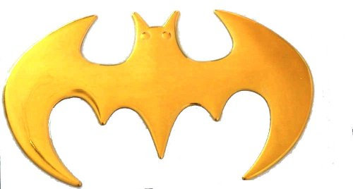Tinkerbell Trinkets® - Emblema per auto BATMAN 3D, colore: Oro
