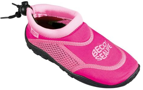 Beco Sealife Badeschuhe, Surfschuhe, Strandschuhe, Wattschuhe, enfant unisexe- Rose (Rosa), 32/33
