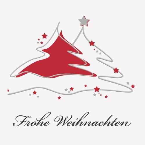 10er Pack Geschenkkarten Frohe Weihnachten Tannenbaum Weihnachtskarten ohne Umschläge Geschenkanhänger Anhänger Anhängerkarte Klappkarte
