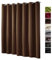 heimtexland ® XXL Ösenschal Verdunkelung HxB 245x275 cm Thermovorhang Verdunkelungsgardine Extra Breit Schoko Braun Typ139