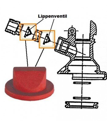 Lippenventil für Keg - Verschluss (Micro Matic)