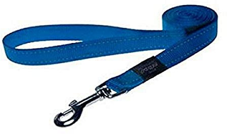 Rogz Praktische Leine mit Fixlänge, Größe L, blau