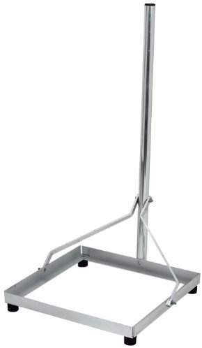 Microelectronic 360004 Aluminium Balkonständer (1 Stück, 50 x 50 cm)