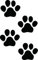 Unbekannt ***NEU*** Pfoten-Set 02 Folienaufkleber (4x10cm, Schwarz, Vinyl, Wasserdicht, Tier, Sticker, Dekoration)