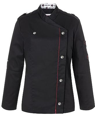 ROCK CHEF Karlowsky Damenkochjacke schwarz Größe 36