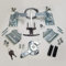 Kit de serrure de porte de garage universel avec loquet à ressort et poignée à clé Ri-Key Security